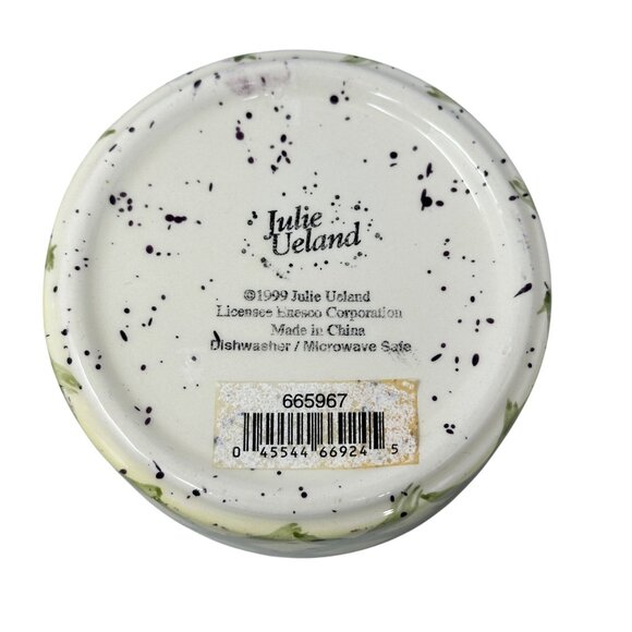 Julie Ueland Enesco Ceramic Trinket Boxes Floral Butterfly Set Vintage 1999 - Picture 13 of 16